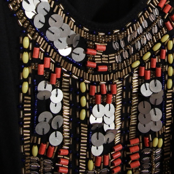 3/$15 Forever 21 Multicolor Embellished Beaded Sequin Tank Top Size Small - Picture 5 of 6